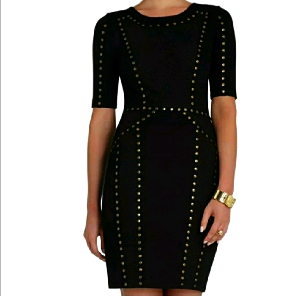 BCBG Isadora rivet embellished dress XS
